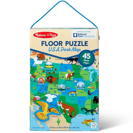 Melissa & Doug National Parks Floor Puzzle - U.S.A. Park Map 30914
